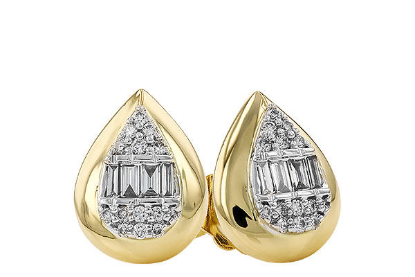 F319-45384: EARRINGS .09 BAG .18 TW