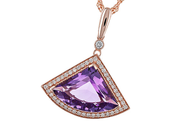 F320-29920: NECKLACE 2.80 AMETHYST 2.97 TGW