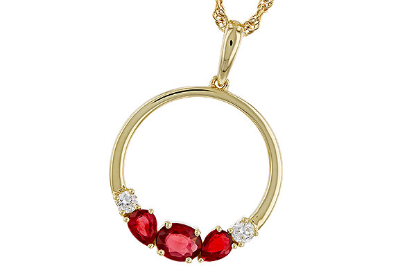 F320-31793: NECKLACE .79 RUBY .89 TGW