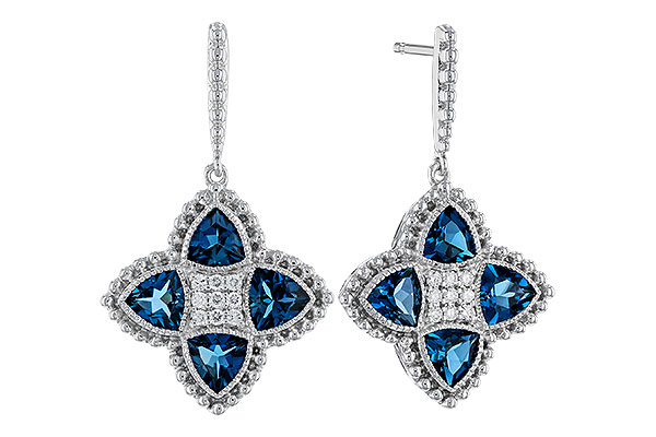 F320-32647: EARRINGS 1.73 LONDON BLUE TOPAZ 1.82 TGW