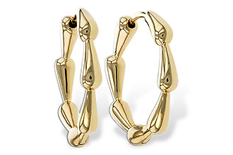 F320-33593: GOLD EARRINGS (21MM)