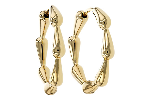F320-33593: GOLD EARRINGS (21MM)
