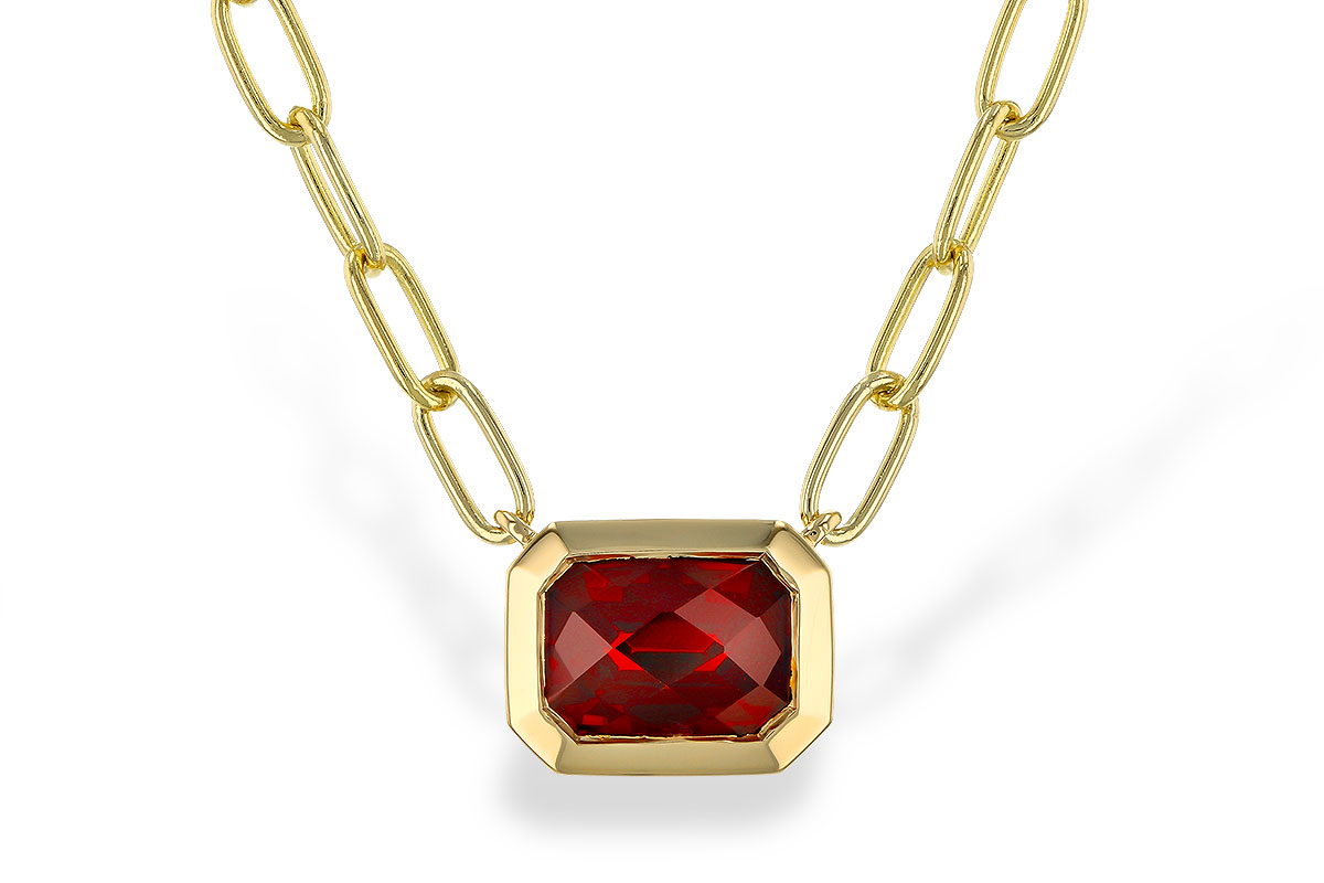 F320-33611: NECKLACE 1.45 GARNET (18")