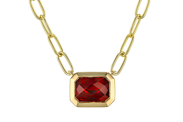 F320-33611: NECKLACE 1.45 GARNET (18")