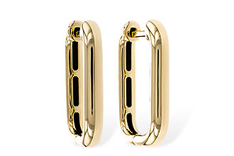F320-33629: GOLD EARRINGS (18MM)