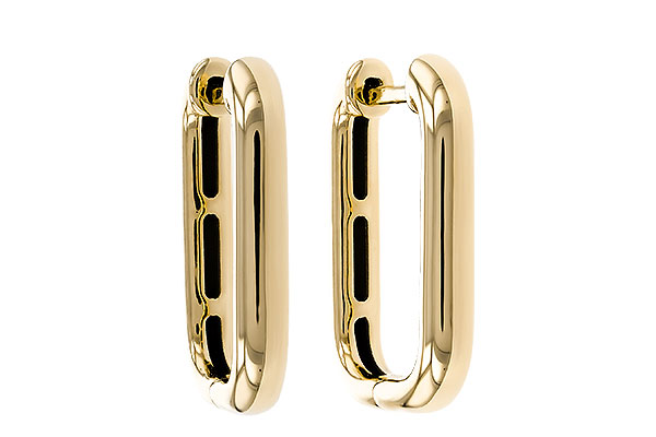 F320-33629: GOLD EARRINGS (18MM)