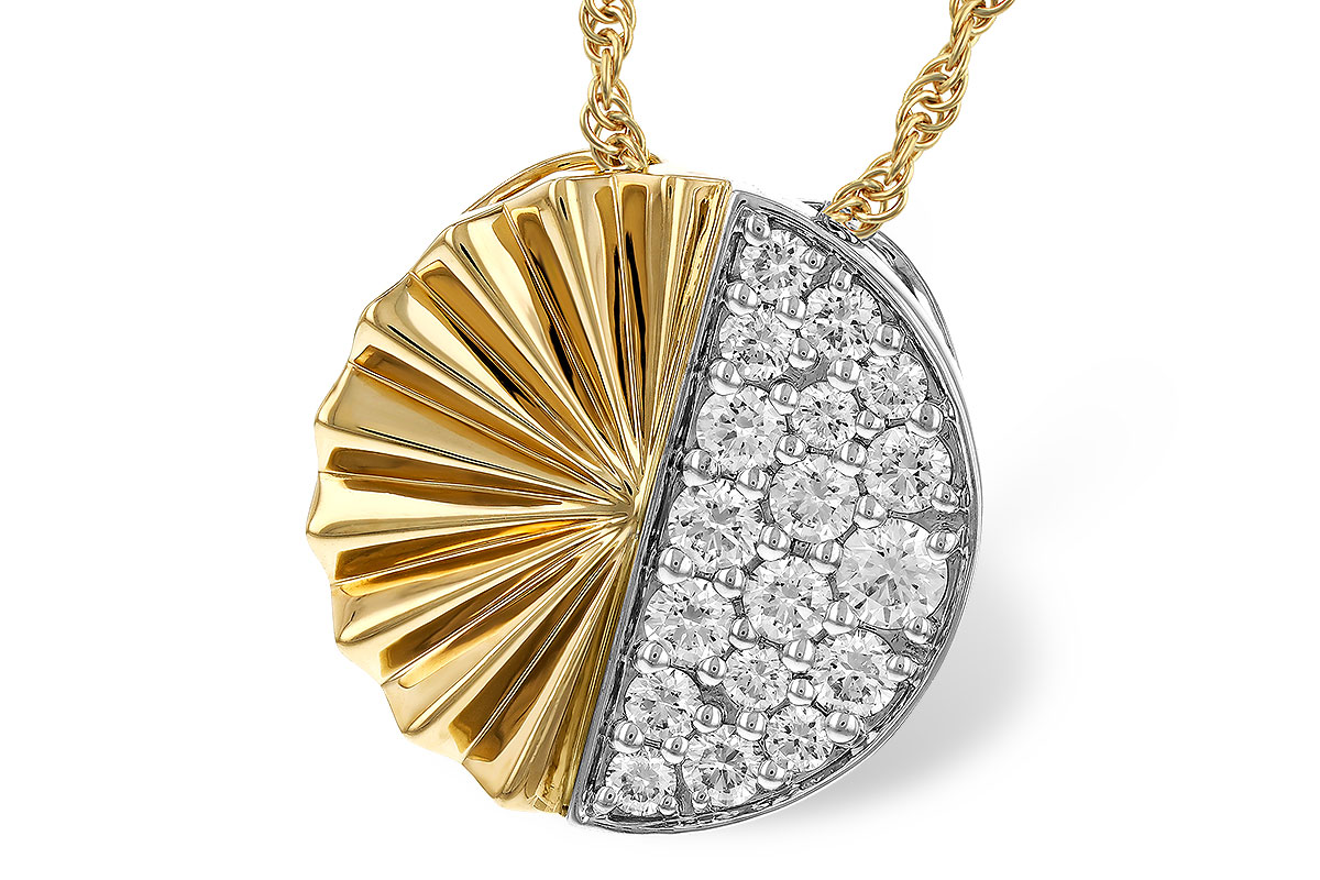 F320-34456: NECKLACE .50 TW