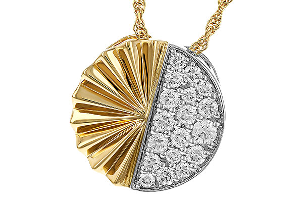 F320-34456: NECKLACE .50 TW