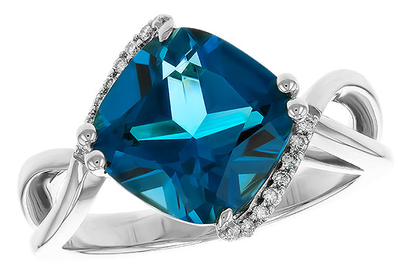 F320-34502: LDS RG 4.42 LONDON BLUE TOPAZ 4.50 TGW (10MM LBT)