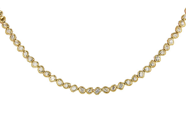 F320-35438: NECKLACE 2.25 TW FANCY CUT DIAS (17.25")