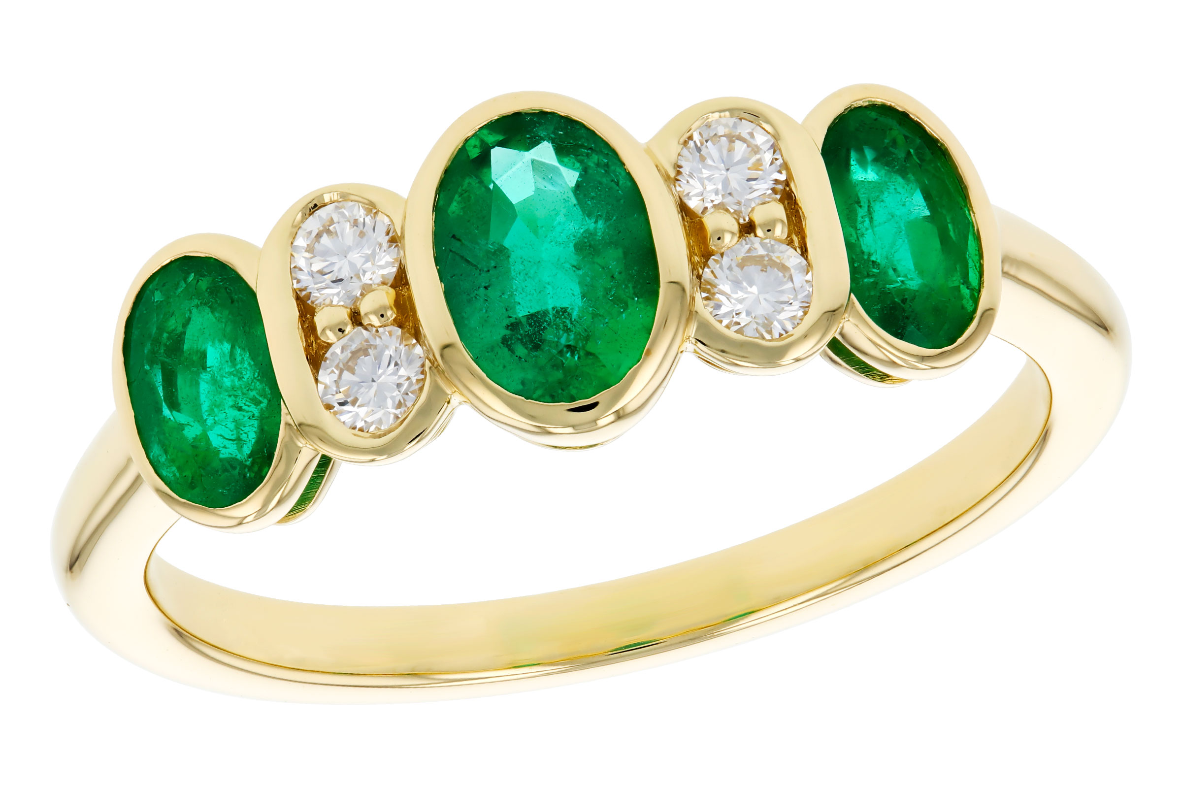 F321-21756: LDS RG .90 TW EMERALD 1.05 TGW