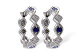 G046-64456: EARRINGS .20 SAPP .25 TGW