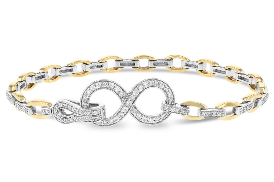 G233-95438: BRACELET 1.00 TW (YG & WG)