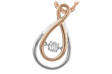 G233-97238: NECKLACE .14 TW