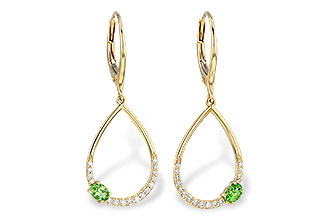 G235-80874: EARR .33 GREEN GARNET .49 TGW