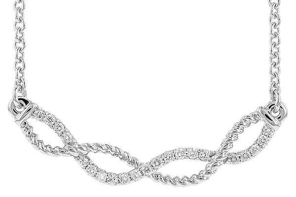 G319-38138: NECKLACE .12 TW (18")