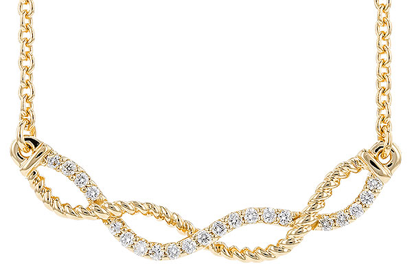 G319-38138: NECKLACE .12 TW (18")