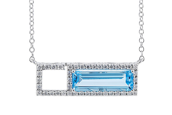 G319-39029: NECK 1.44 BLUE TOPAZ 1.60 TGW