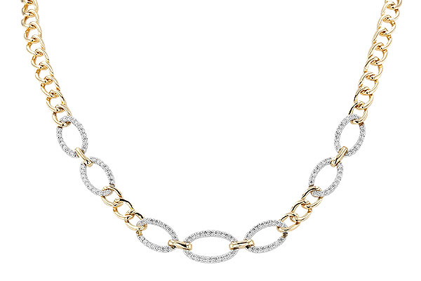 G319-39038: NECKLACE 1.12 TW (17")(INCLUDES BAR LINKS)