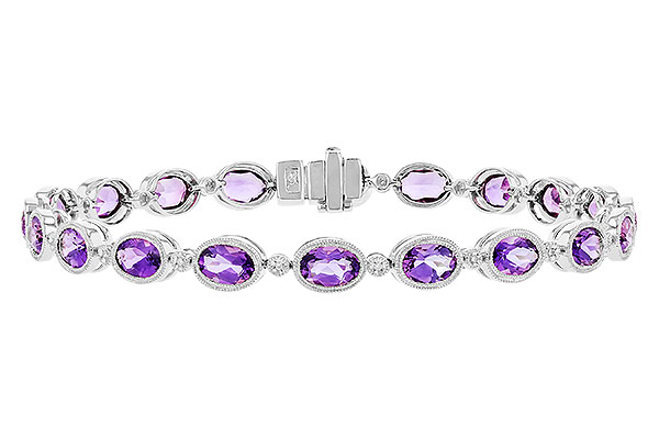 G319-39065: BRACELET 6.86 TW AMETHYST 6.90 TGW