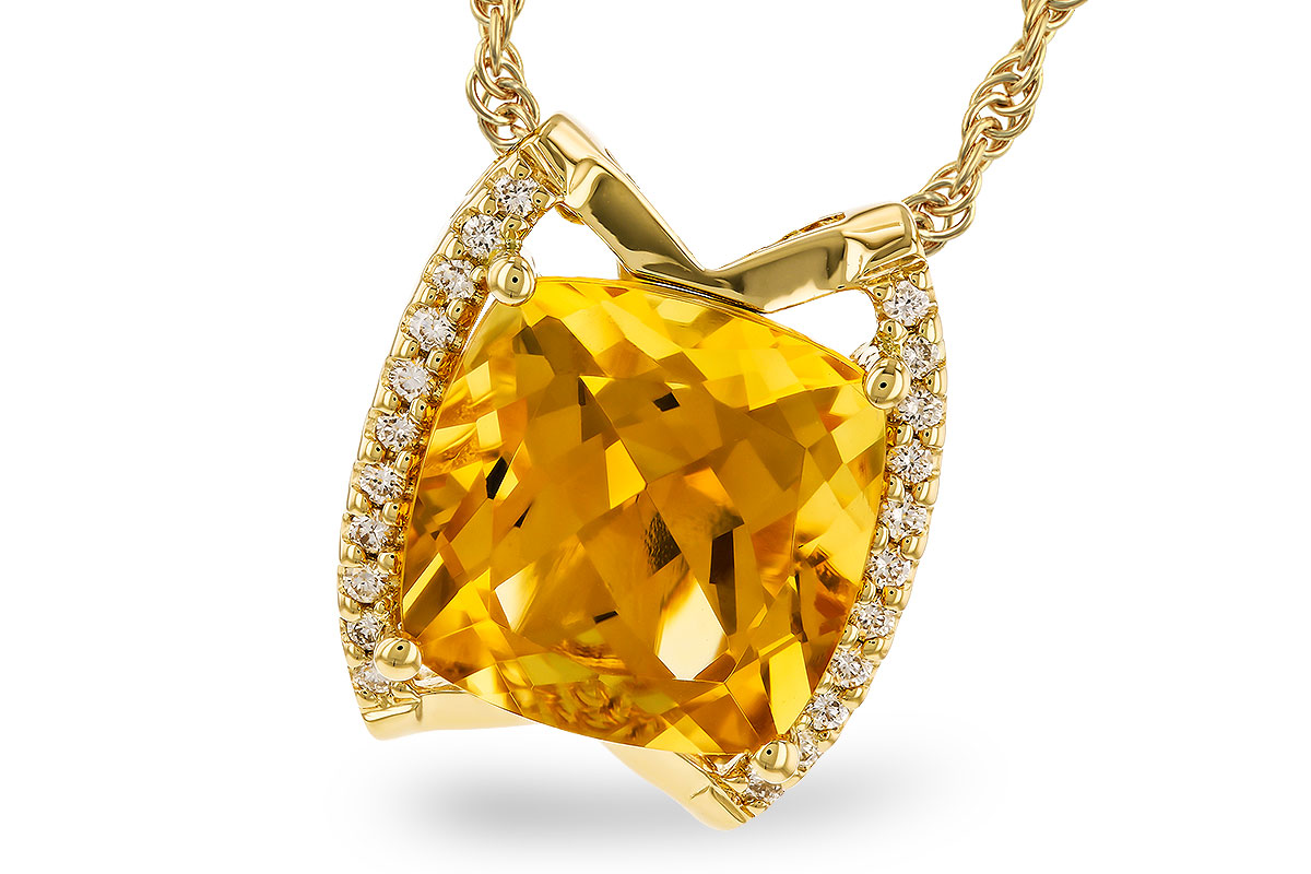G319-41811: NECKLACE 3.74 CITRINE 3.85 TGW (10MM CIT)