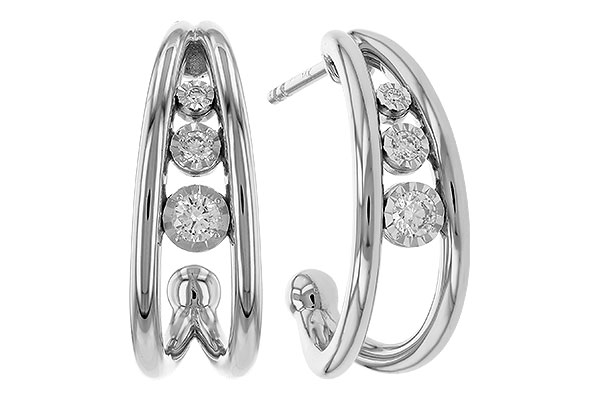 G319-44474: EARRINGS .16 TW