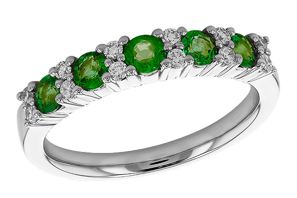 G319-44520: LDS WED RG .55 EMERALD .72 TGW