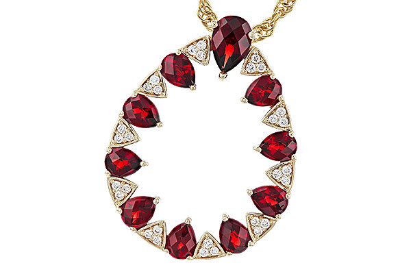 G320-29920: NECKLACE 1.85 GARNET 1.96 TGW