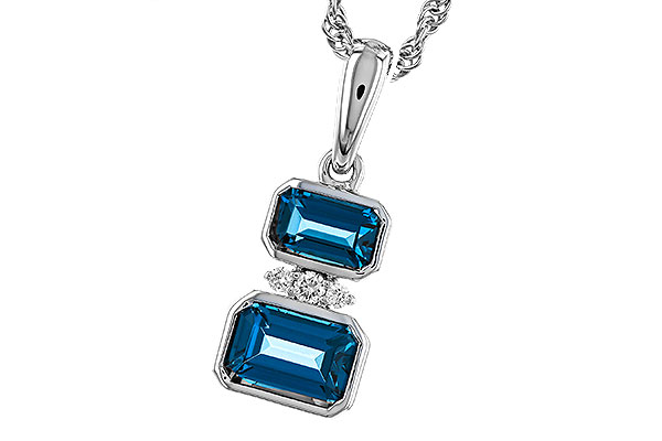 G320-29965: NECK .95 TW LONDON BLUE TOPAZ .98 TGW