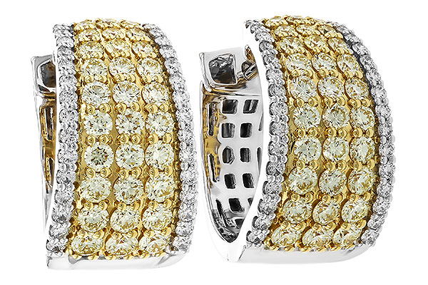 G320-32711: EARRINGS 1.52 YELLOW DIAS 1.96 TW