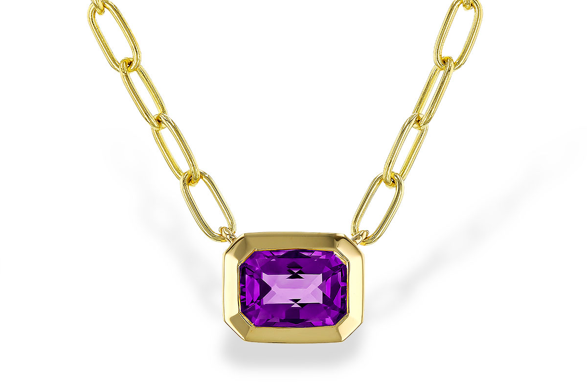 G320-33620: NECKLACE .82 AMETHYST (18")