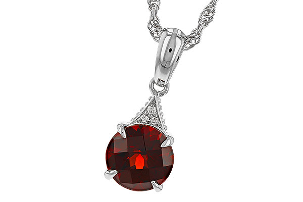 G320-34474: NECK 1.46 GARNET 1.47 TGW (7MM RD)