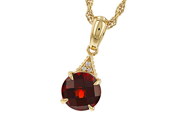 G320-34474: NECK 1.46 GARNET 1.47 TGW (7MM RD)