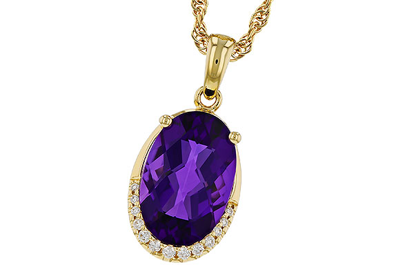 G320-36274: NECKLACE 2.70 AMETHYST 2.76 TGW (12x8MM OV)