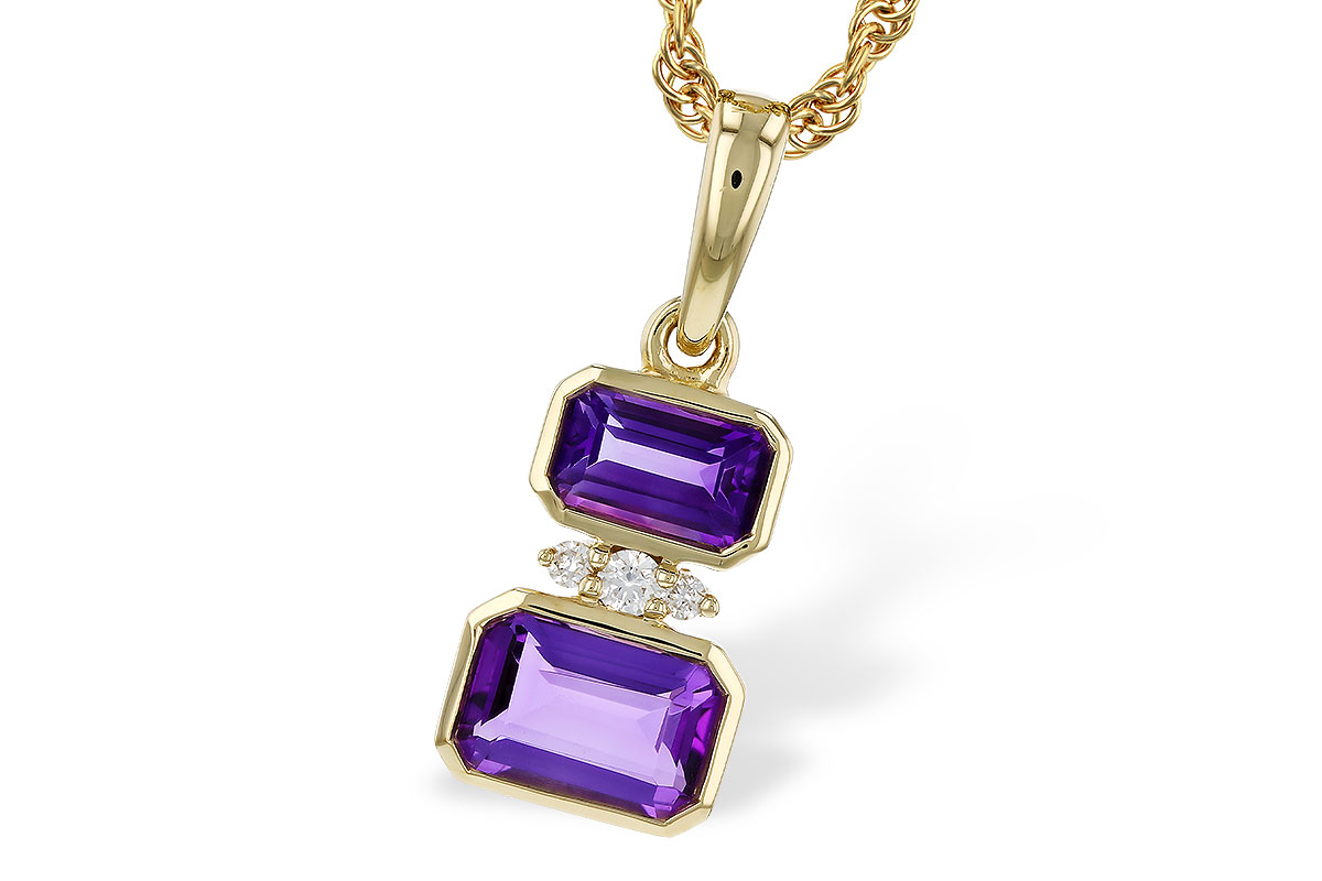G320-36302: NECK .72 TW AMETHYST .75 TGW