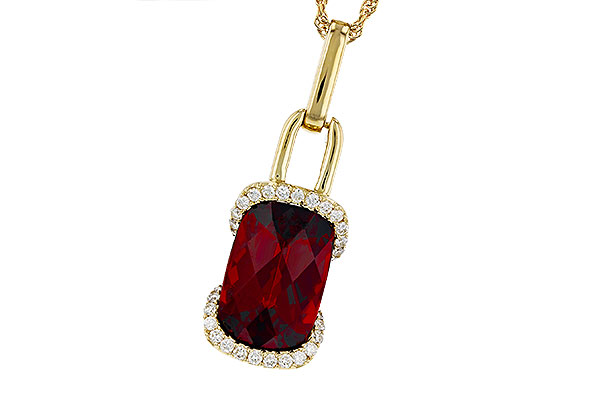 G321-19029: NECK 4.30 GARNET 4.45 TGW (12x8MM GAR)