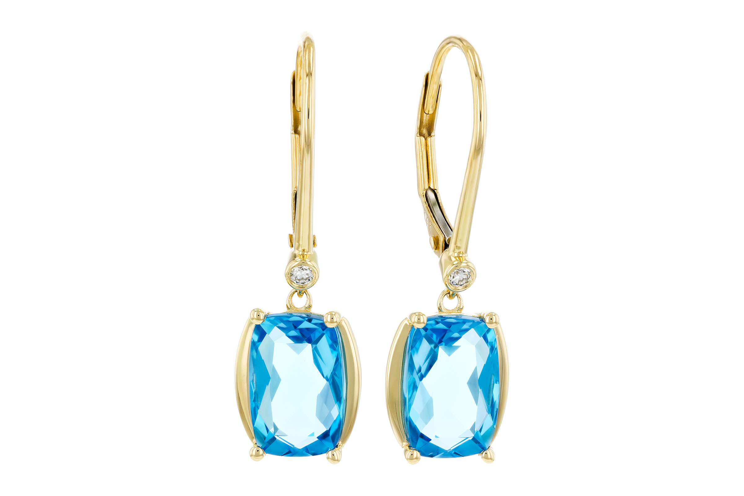 G321-20838: EARRINGS 3.82 TW BLUE TOPAZ 3.85 TGW (9x6MM BT)