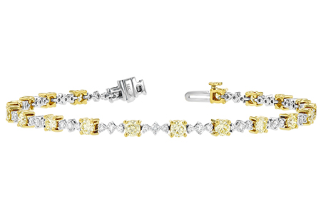 H233-97265: BRACELET 2.80 YELLOW DIA 4.01 TW