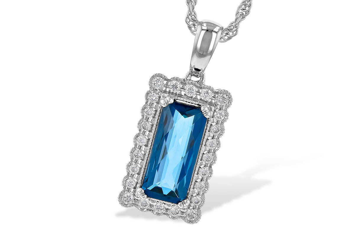 H235-80829: NECK 1.55 LONDON BLUE TOPAZ 1.70 TGW