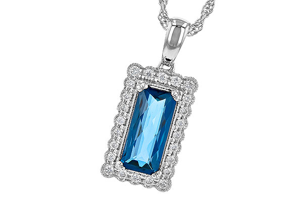 H235-80829: NECK 1.55 LONDON BLUE TOPAZ 1.70 TGW