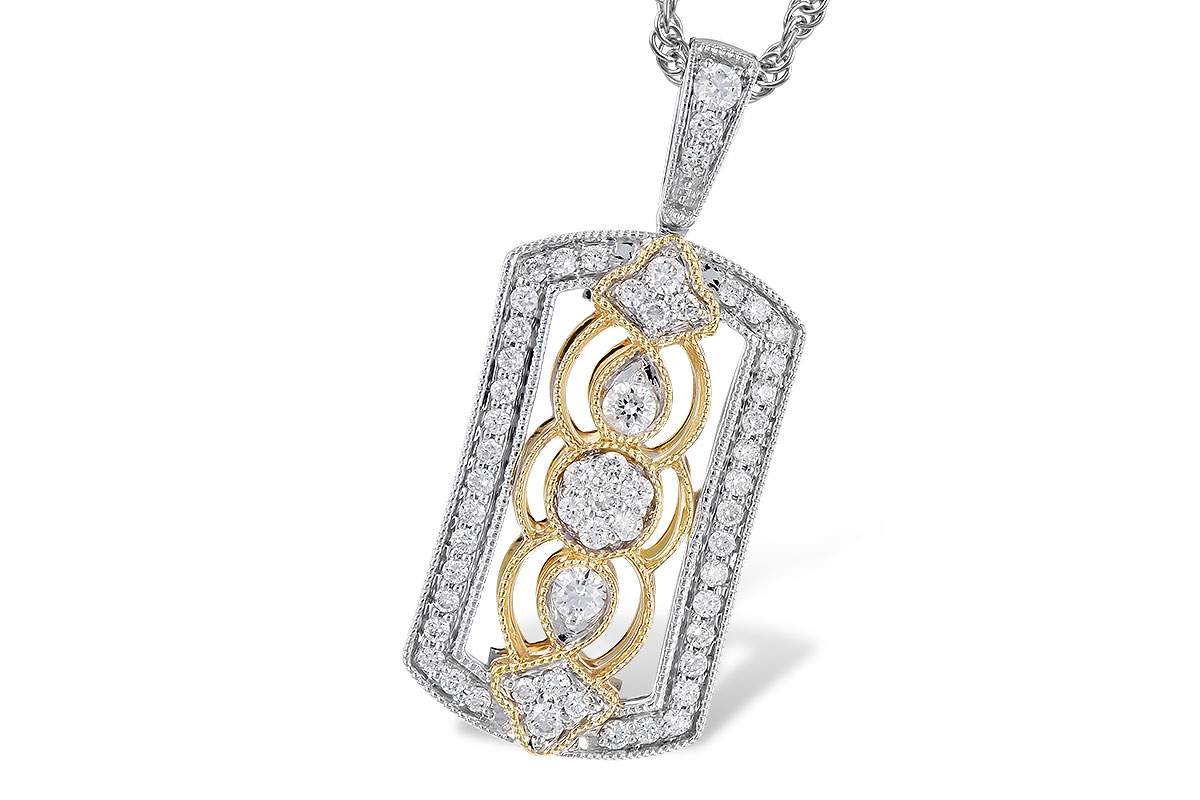 H318-51802: NECKLACE .33 TW