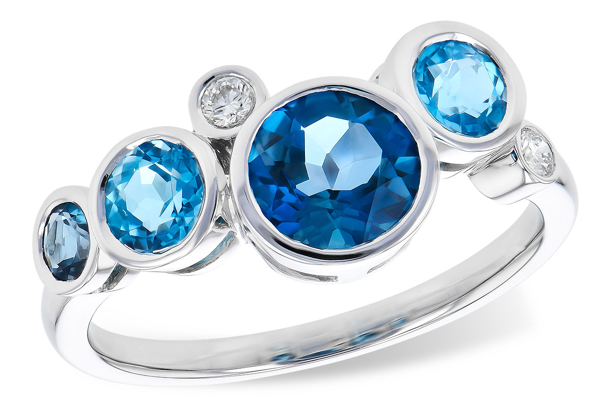 H318-52702: LDS RG 1.40 TW BLUE TOPAZ 1.45 TGW