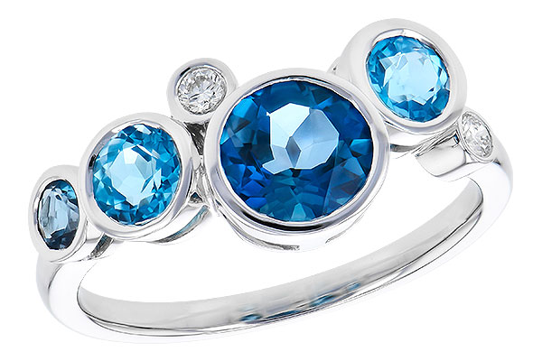 H318-52702: LDS RG 1.40 TW BLUE TOPAZ 1.45 TGW