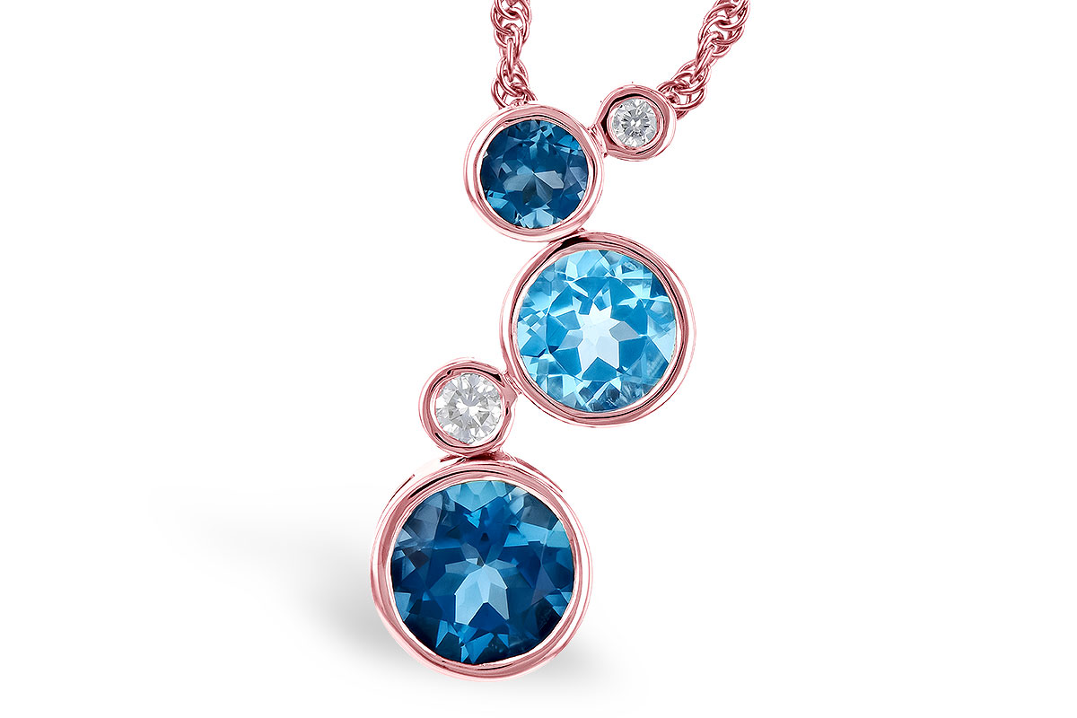H318-52711: NECK 2.30 BLUE TOPAZ 2.40 TGW