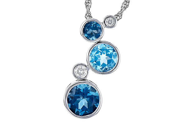 H318-52711: NECK 2.30 BLUE TOPAZ 2.40 TGW