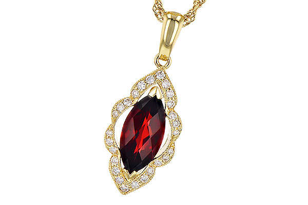 H318-53556: NECK 1.25 GARNET 1.36 TGW