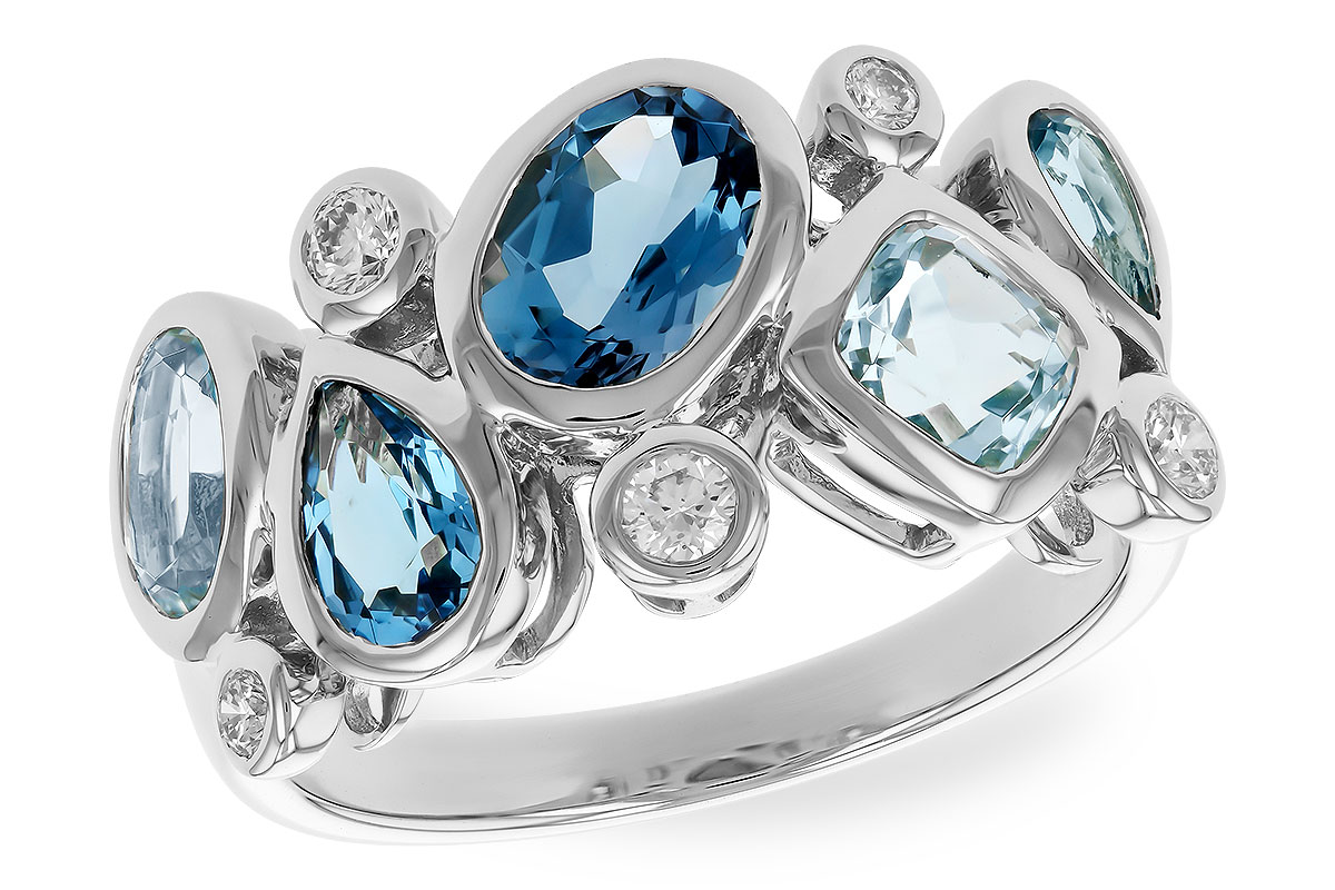 H319-42638: LDS RG 2.57 BLUE TOPAZ TW 2.75 TGW
