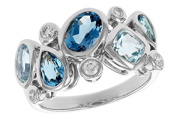 H319-42638: LDS RG 2.57 BLUE TOPAZ TW 2.75 TGW