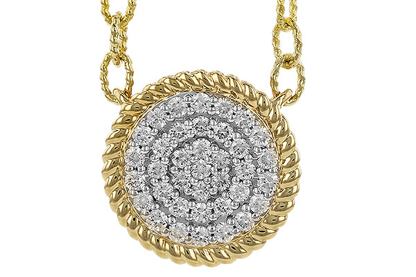 H319-45402: NECKLACE .32 TW (18")