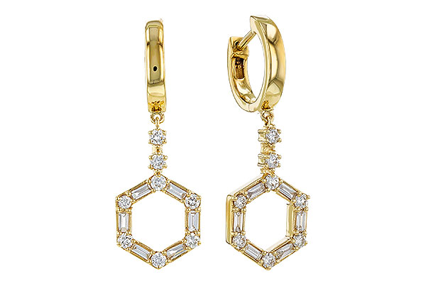 H320-29020: EARRINGS .23 BAG .60 TW
